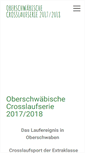 Mobile Screenshot of crosslaufserie-oberschwaben.de